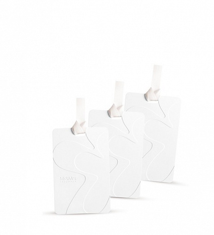 Mr&Mrs Fragrance Карточки для ароматизации шкафов и гардеробных MR DRAWERS WHITE LILY | БЕЛАЯ ЛИЛИЯ белый | комплект из 3 штук